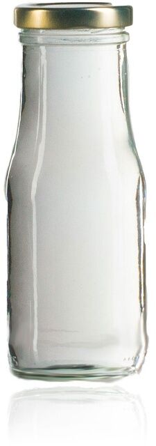 YBCPACK Lot de 12 bouteilles (250 ml) en plastique transparent avec  bouchons, idéal pour l’eau, le jus, le lait, les smoothies et autres  boissons