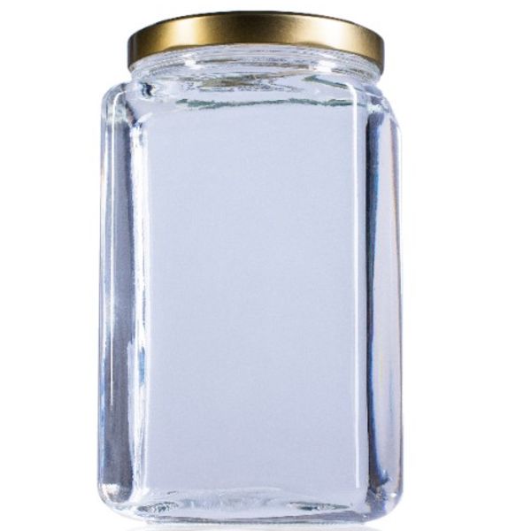 Square glass jars 